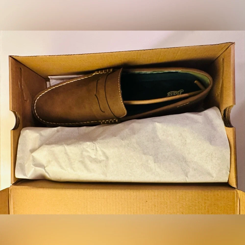 Bass NIB Men’s Brown Slip On Loafers 13M Brown Casual Comfort Classic Work New!